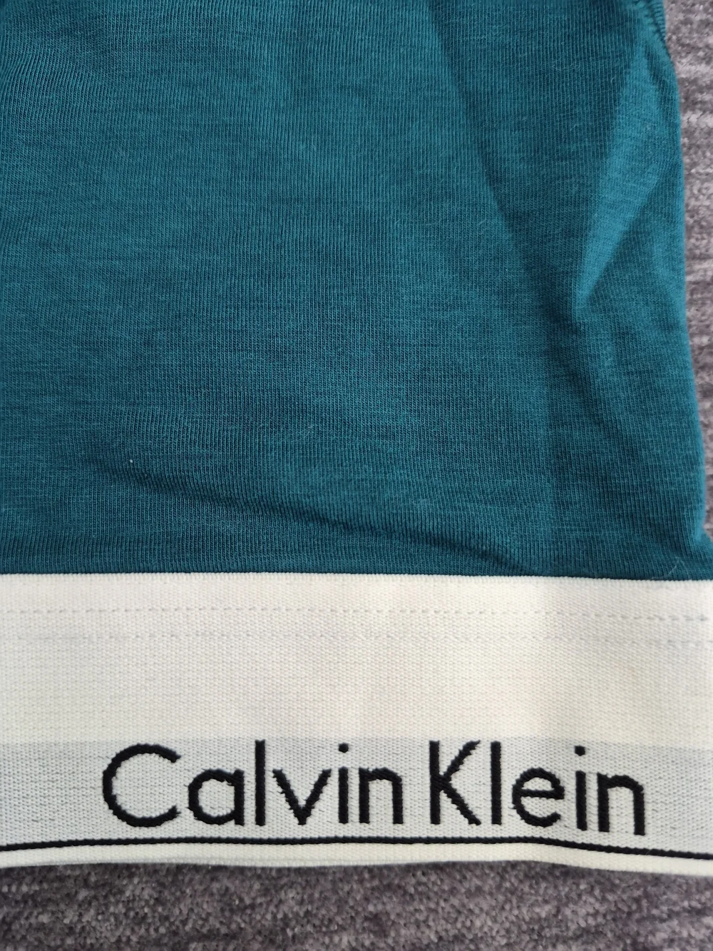 Calvin Klein Women’s Racerback Bralettes 3 pack - Teal, Light Periwinkle & Peach - Picture 9 of 11